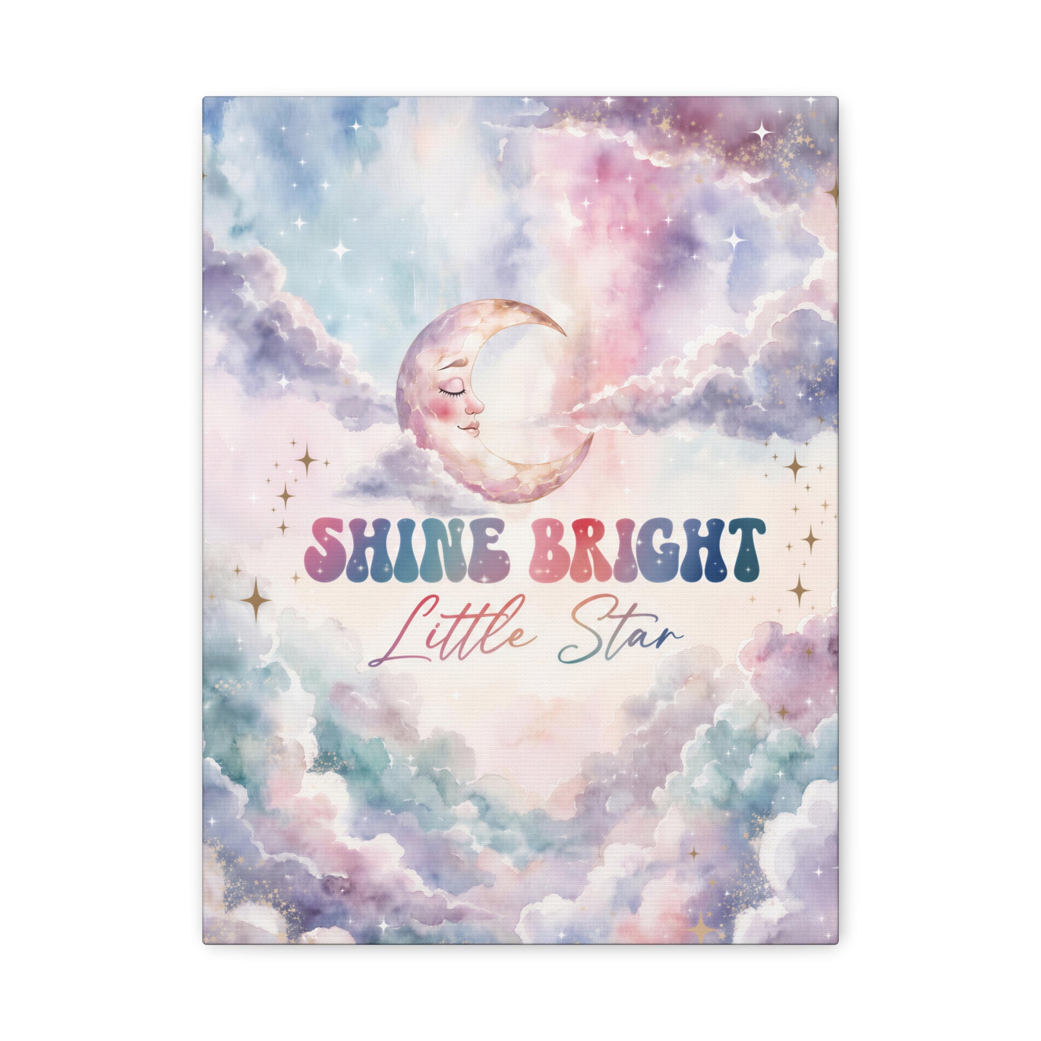 Shine Bright Little Star Inspirational Wall Art Print