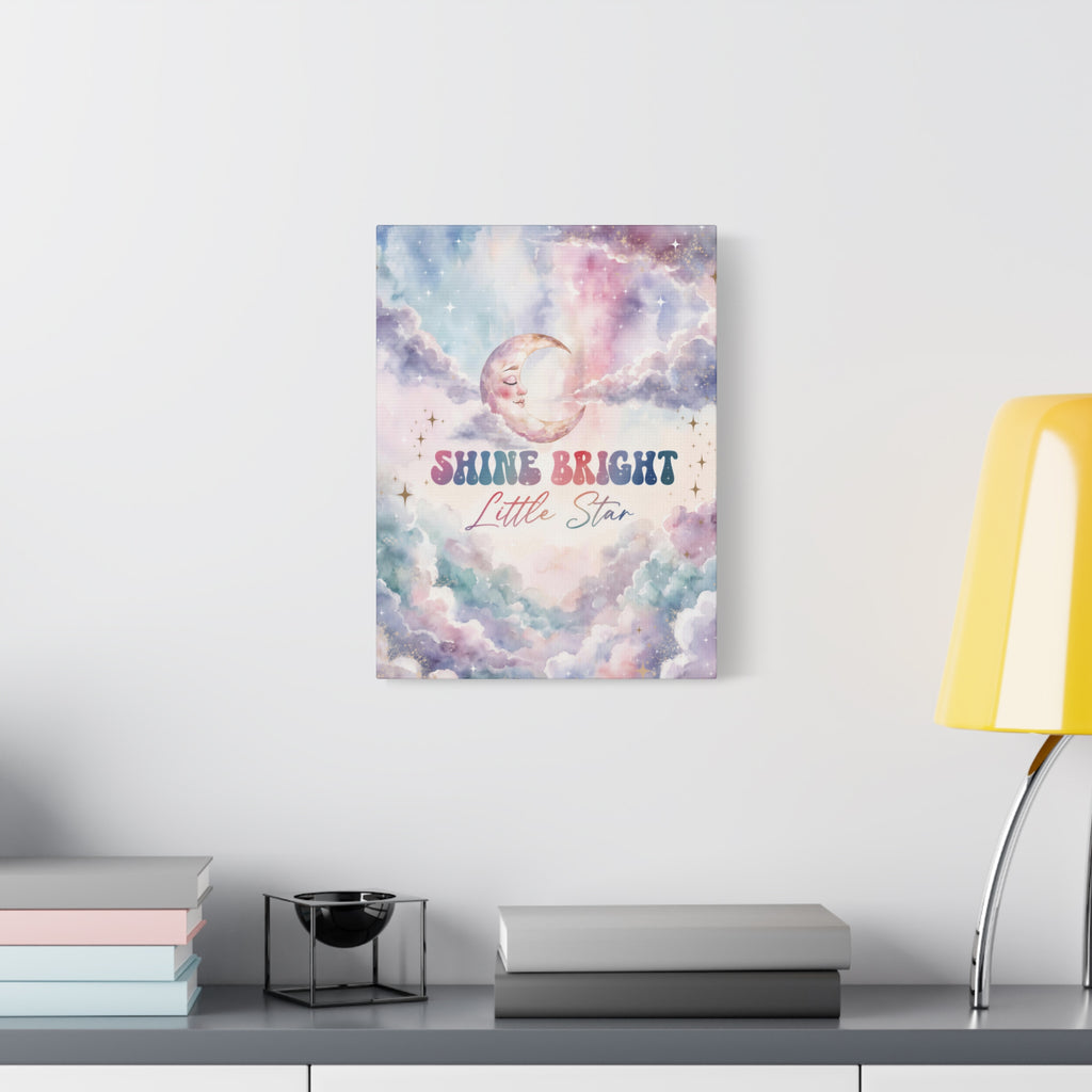 Shine Bright Little Star Inspirational Wall Art Print