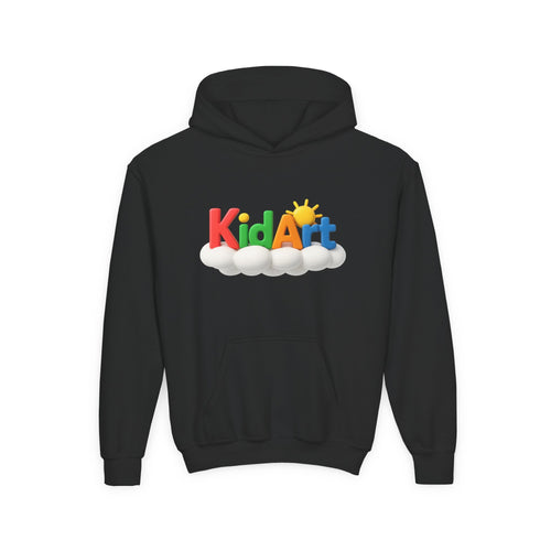 KidArt Official "Star Artist" Youth Hoodie | Colorful Paint Splatter Pullover