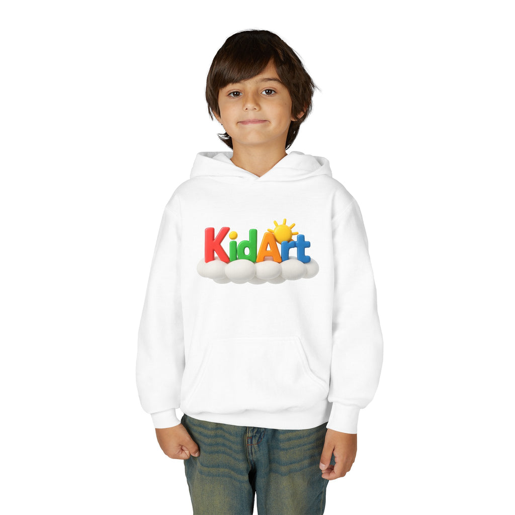 KidArt Official "Star Artist" Youth Hoodie | Colorful Paint Splatter Pullover