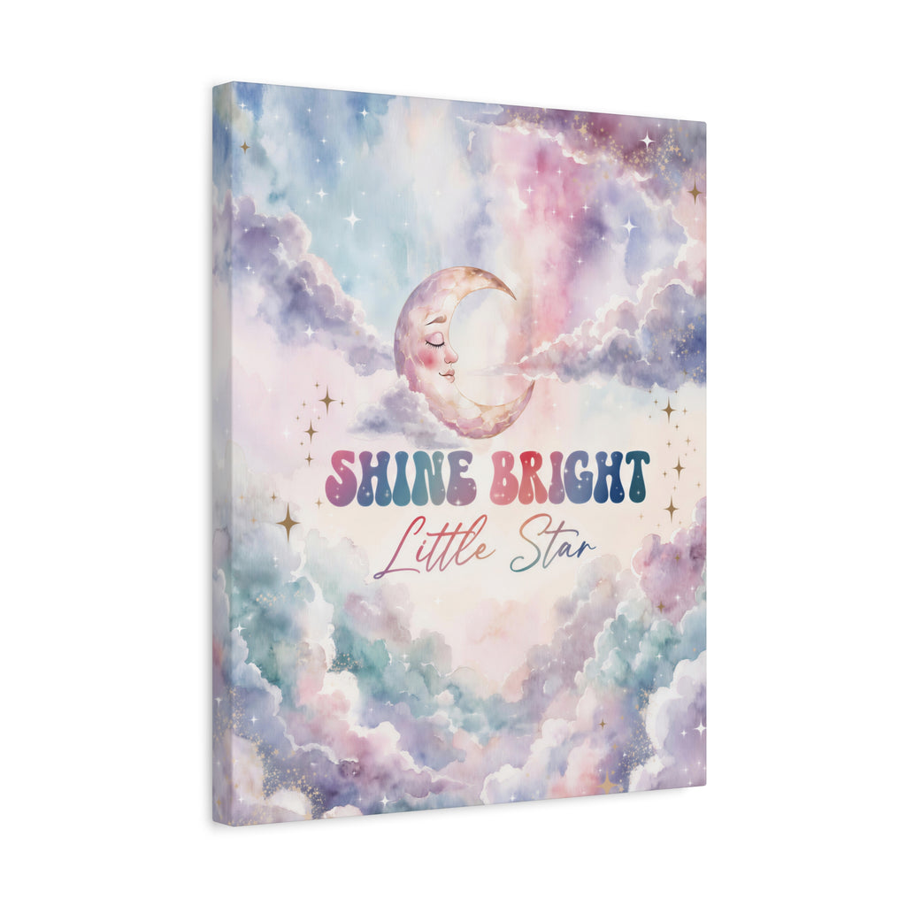Shine Bright Little Star Inspirational Wall Art Print