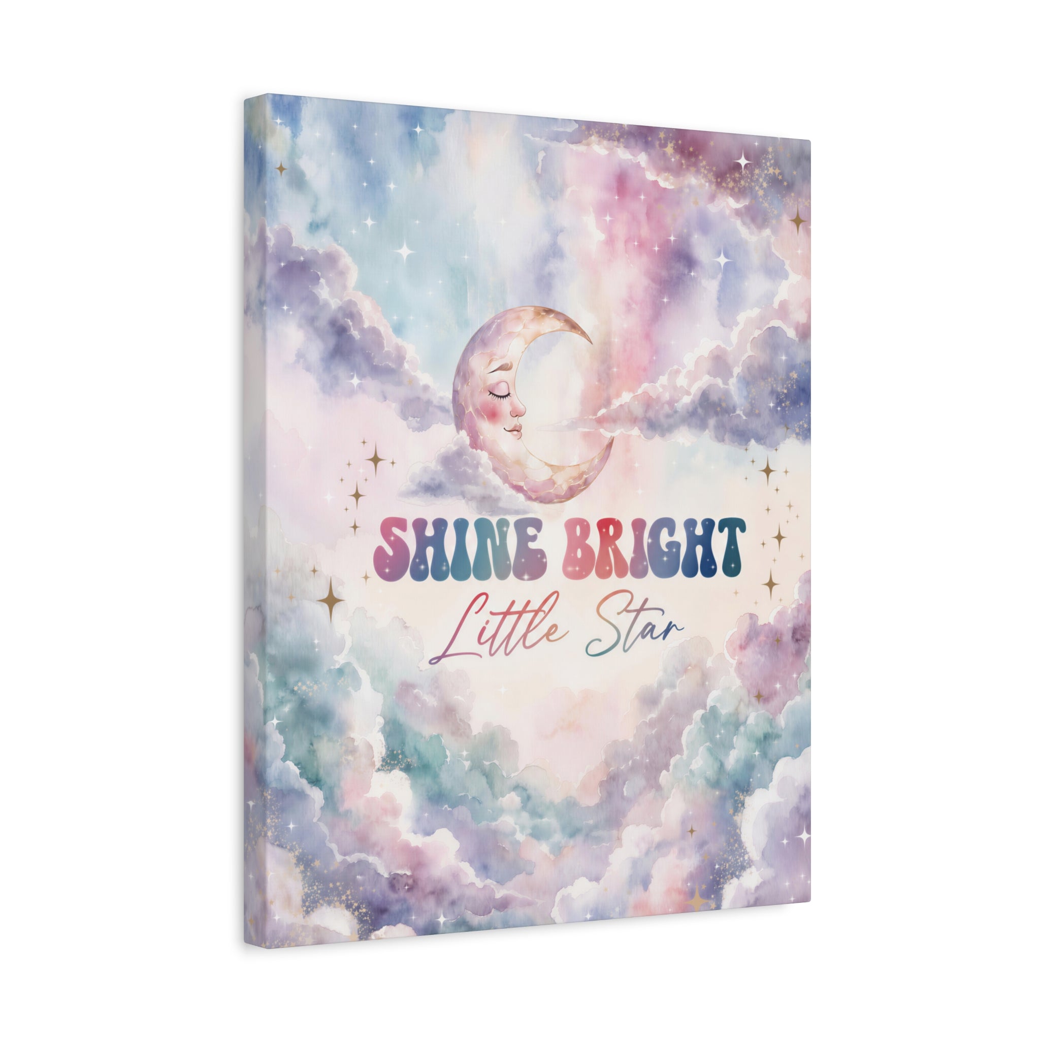 Shine Bright Little Star Inspirational Wall Art Print