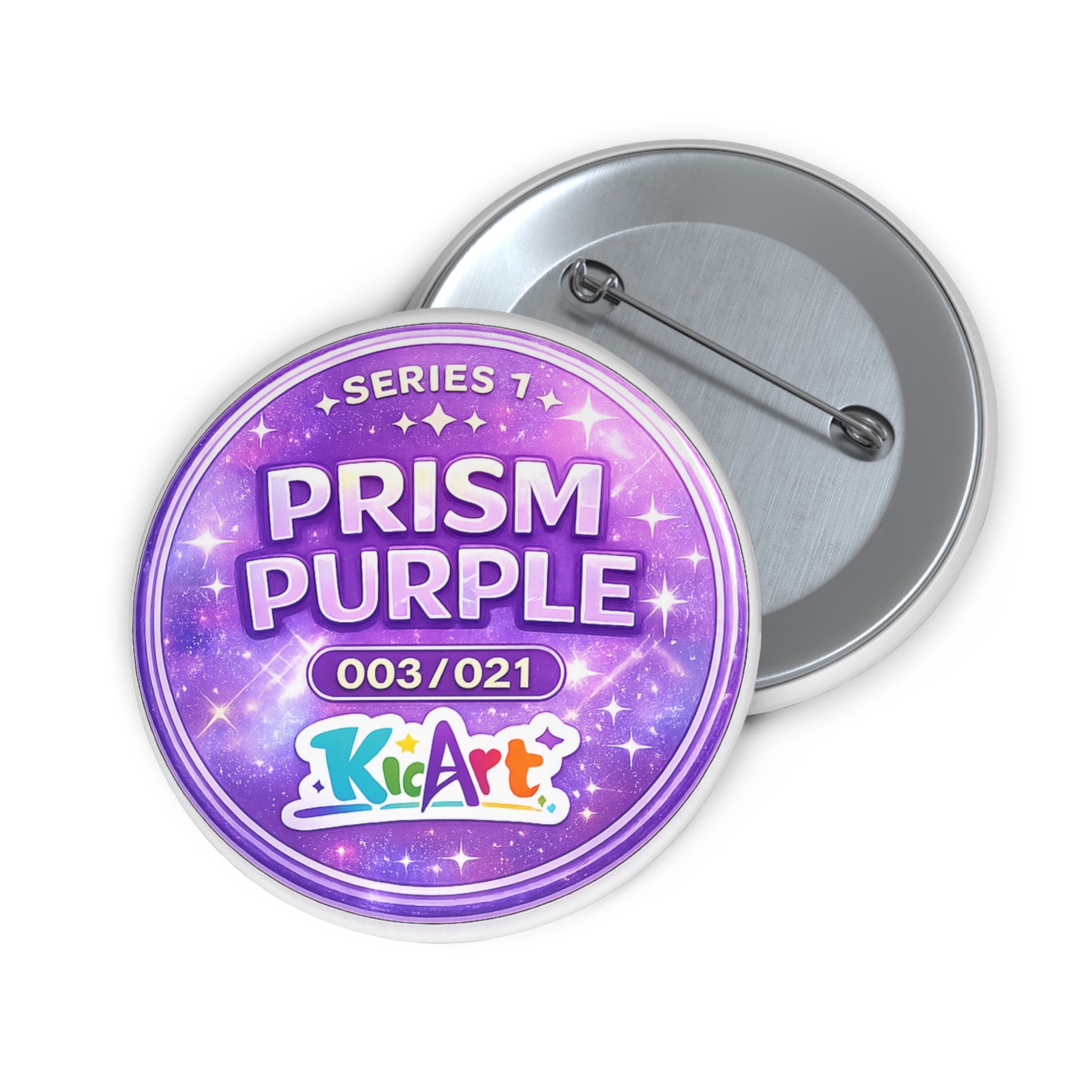 KidArt “Prism Purple” Collectible Button Pin | Color of the Day 003/021