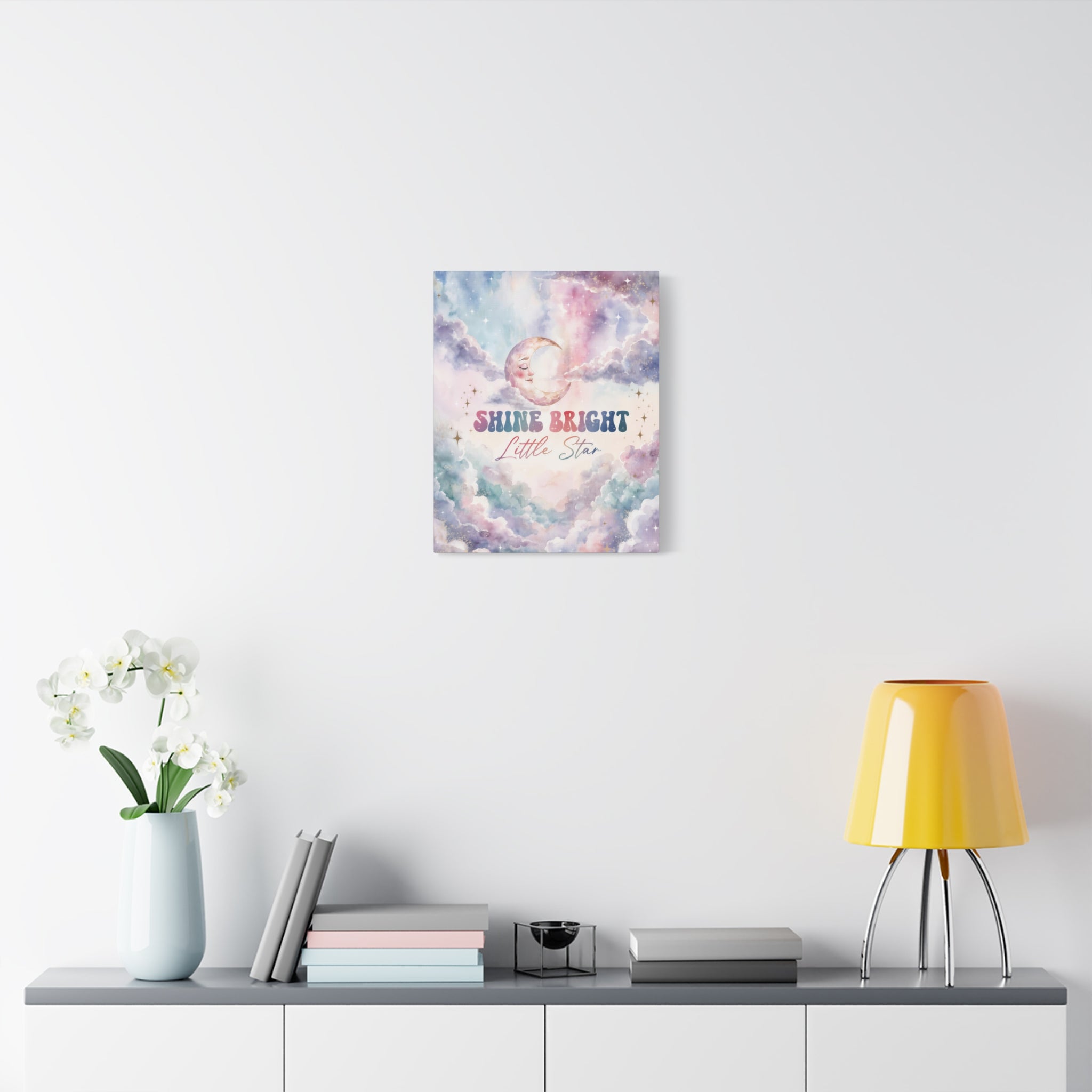 Shine Bright Little Star Inspirational Wall Art Print