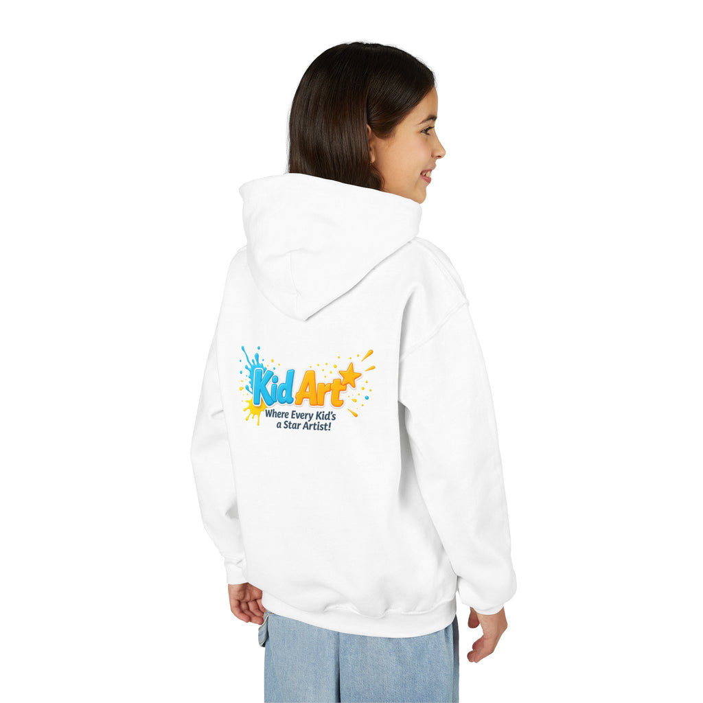 KidArt Official "Star Artist" Youth Hoodie | Colorful Paint Splatter Pullover