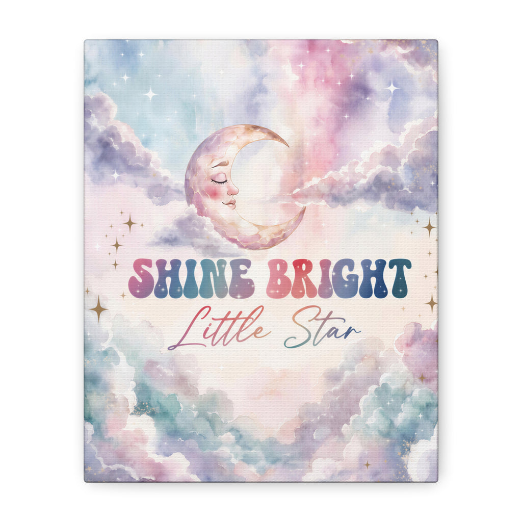 Shine Bright Little Star Inspirational Wall Art Print