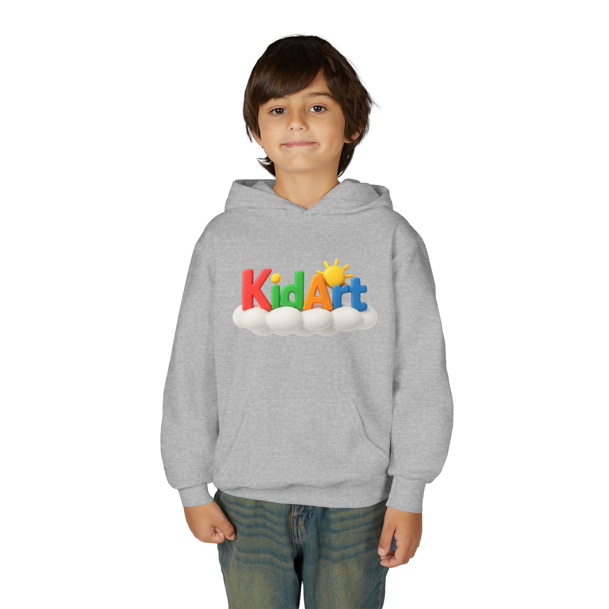 KidArt Official "Star Artist" Youth Hoodie | Colorful Paint Splatter Pullover