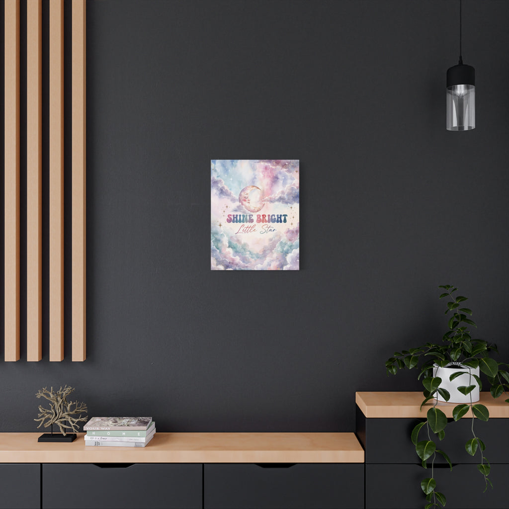 Shine Bright Little Star Inspirational Wall Art Print