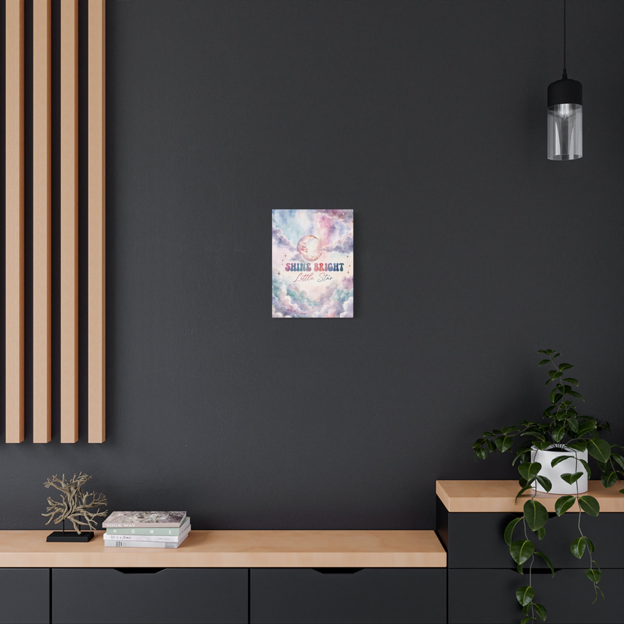 Shine Bright Little Star Inspirational Wall Art Print