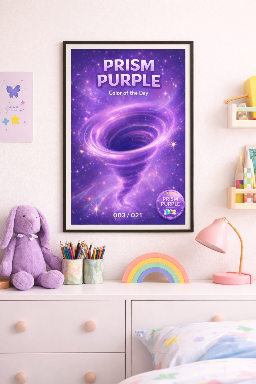 Prism Purple “Color of the Day” Poster | KidArt Series 1 (003/021)