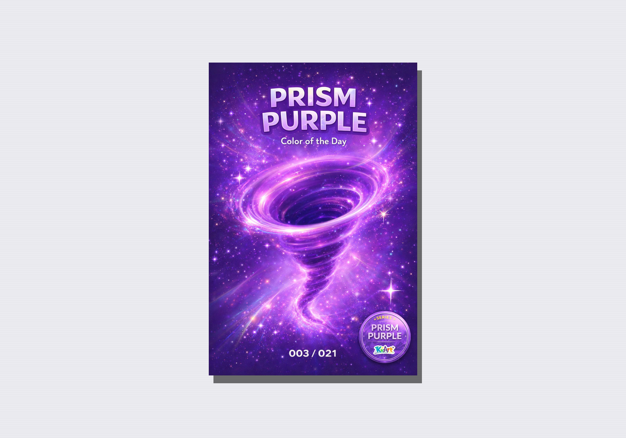 Prism Purple “Color of the Day” Poster | KidArt Series 1 (003/021)