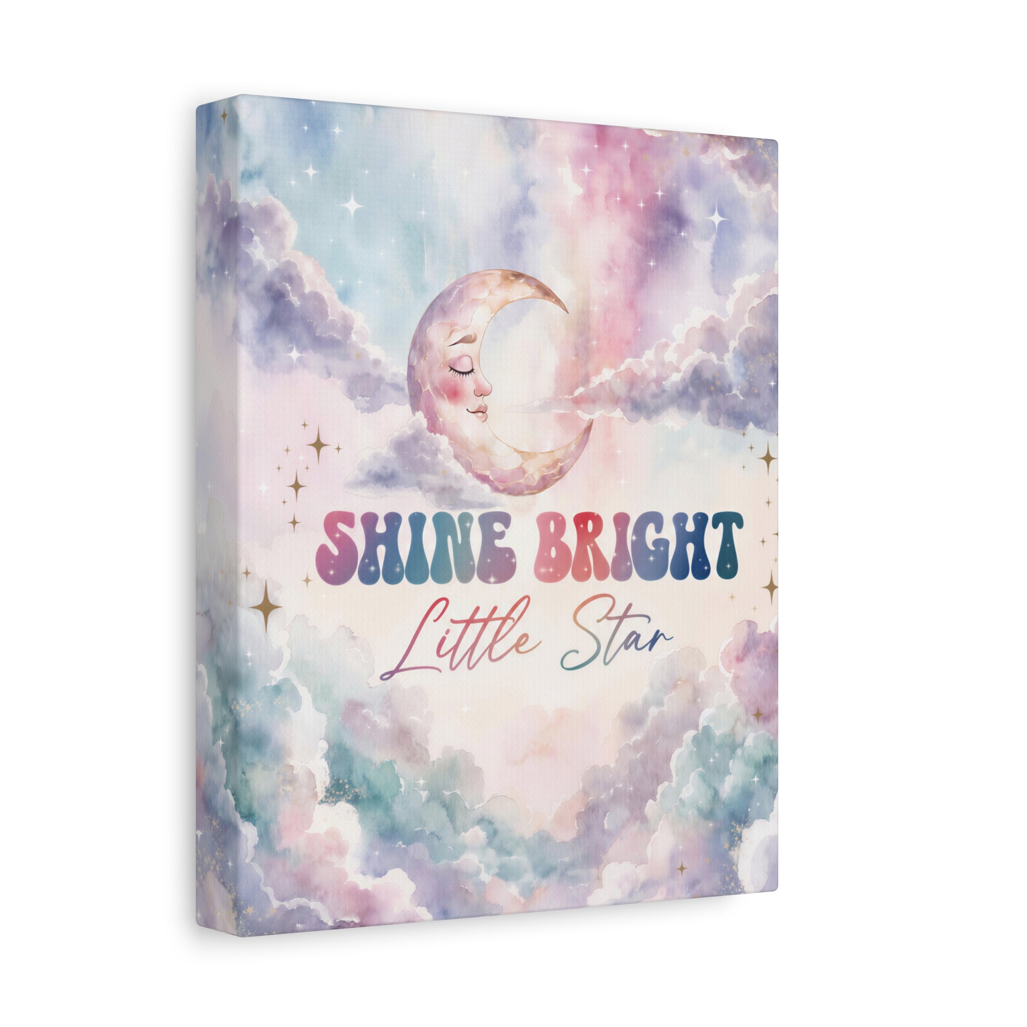 Shine Bright Little Star Inspirational Wall Art Print