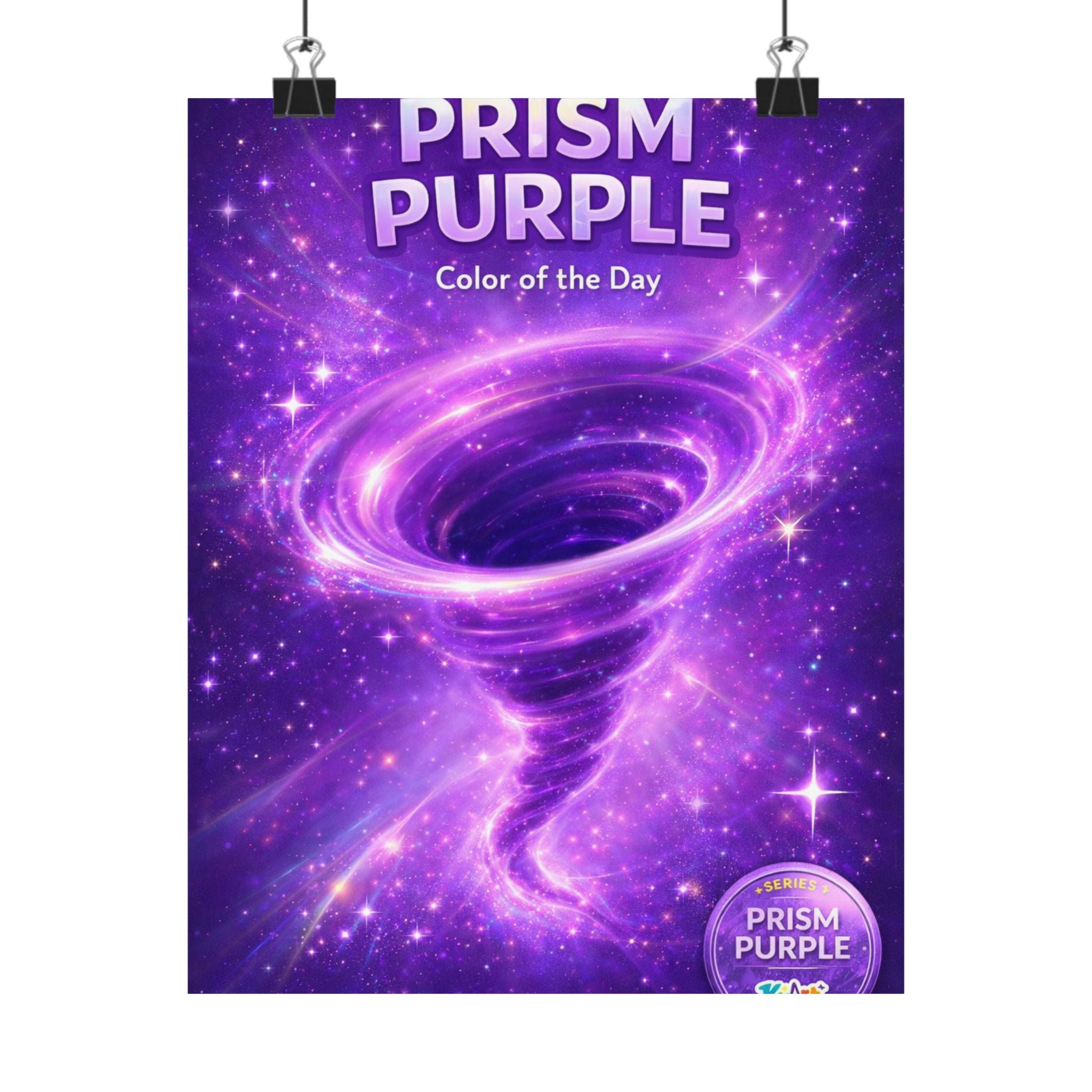 Prism Purple “Color of the Day” Poster | KidArt Series 1 (003/021)