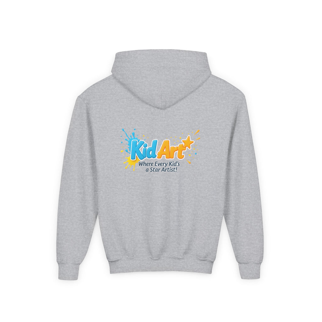 KidArt Official "Star Artist" Youth Hoodie | Colorful Paint Splatter Pullover
