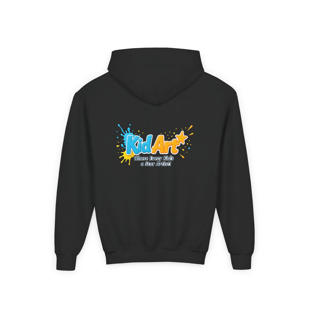 KidArt Official "Star Artist" Youth Hoodie | Colorful Paint Splatter Pullover